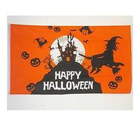 AZ FLAG - Drapeau Halloween Orange - 150x90 cm - Drapeau Happy Halloween 100% Polyester Avec Oeillets Métalliques Intégrés - Pavillon 110 g