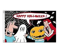 AZ FLAG Drapeau Happy Halloween Cartoon 150x90 cm Polyester 100D 2 Œillets