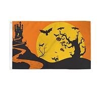 AZ FLAG - Drapeau Happy Halloween nuit de terreur - 150x90 cm - Drapeau Fête D'Halloween 100% Polyester Avec Oeillets Métalliques Intégrés - Pavillon 110 g