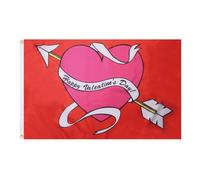AZ FLAG Drapeau Happy Valentines Day 150x90 cm Polyester 100D 2 Œillets