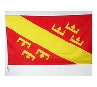AZ FLAG - Drapeau Haute-Alsace - 150x90 cm - Drapeau Alsacien - Haut-Rhin 100% Polyester Avec Fourreau et cordelette - Pavillon 110 g