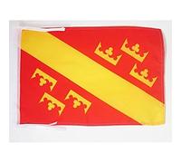 AZ FLAG - Drapeau Haute-Alsace - 45x30 cm - Pavillon Alsacien - Haut-Rhin 100% Polyester Avec Deux Cordelettes - 20g