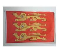AZ FLAG - Drapeau Haute-Normandie - 45x30 cm - Pavillon Nautique Haut-Normand - France Spécial Bateau Et Extérieur En Maille Bloquée Avec Anneaux Plastiques Intégrés - 30g