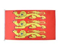AZ FLAG - Drapeau Haute-Normandie Spécial Extérieur - 150x90 cm - Drapeau Haut-Normand - France En Maille Bloquée Avec Anneaux Plastiques Intégrés - 170g