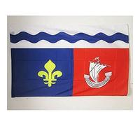 AZ FLAG - Drapeau Hauts-de-Seine - 90x60 cm - Drapeau Département Altoséquanais 100% Polyester Avec Fourreau et Cordelette - Pavillon 50 g