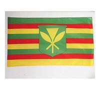 AZ FLAG - Drapeau Hawaii Kanaka Maoli - 90x60 cm - Drapeau Hawaïen Kanak 100% Polyester Avec Fourreau et Cordelette - Pavillon 50 g