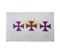 AZ FLAG Drapeau Hispanité 150x90 cm Polyester 100D Fourreau | Usage intérieur et extérieur Drapeau décoratif du monde hispanique coutures doubles et bords renforcés avec fourreau pour mât
