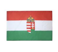 AZ FLAG Drapeau Hongrie avec armes 90x60 cm Polyester 100D Fourreau
