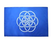 AZ FLAG - Drapeau Humanité - 90x60 cm - Drapeau Nature Humaine 100% Polyester Avec Fourreau et Cordelette - Pavillon 50 g