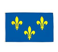 AZ FLAG - Drapeau Ile-de-France - 150x90 cm - Drapeau Francilien 100% Polyester Avec Oeillets Métalliques Intégrés - Pavillon 110 g
