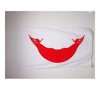 AZ FLAG - Drapeau Île de Pâques - 150x90 cm - Drapeau Rapa Nui - Chili 100% Polyester Avec Fourreau et cordelette - Pavillon 110 g