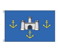 AZ FLAG - Drapeau Île de Wight Ancien - 150x90 cm - Drapeau Isle Of Wight - Angleterre 100% Polyester Avec Oeillets Métalliques Intégrés - Pavillon 110 g