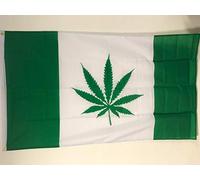 AZ FLAG - Drapeau Ile Norflok rasta - 150x90 cm - Drapeau Canada Marijuana 100% Polyester Avec Oeillets Métalliques Intégrés - Pavillon 110 g