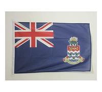 AZ FLAG - Drapeau Iles Caïmans Spécial Extérieur - 90x60 cm - Pavillon Nautique Anglais En Maille Bloquée Avec Anneaux Plastiques Intégrés - 80g