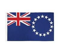 AZ FLAG - Drapeau Iles Cook - 90x60 cm - Drapeau Des Iles Cook 100% Polyester Avec Oeillets Métalliques Intégrés - Pavillon 50 g