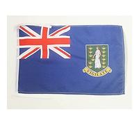 AZ FLAG - Drapeau Iles Vierges britanniques - 45x30 cm - Pavillon Anglais 100% Polyester Avec Deux Cordelettes - 20g