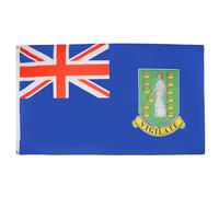 AZ FLAG - Drapeau Iles Vierges britanniques - 90x60 cm - Drapeau Anglais 100% Polyester Avec Oeillets Métalliques Intégrés - Pavillon 50 g