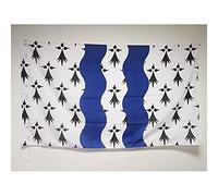 AZ FLAG - Drapeau Ille-et-Vilaine - 150x90 cm - Drapeau Département Français - Bretagne 100% Polyester Avec Fourreau et cordelette - Pavillon 110 g