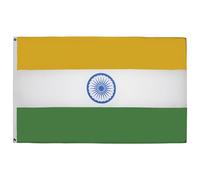AZ FLAG - Drapeau Inde - 150x90 cm - Polyester léger - Drapeau Indien Avec Oeillets Métalliques Intégrés - 80g