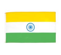 AZ FLAG - Drapeau Inde - 250x150 cm - Grand Drapeau Indien 100% Polyester Avec Oeillets Métalliques Intégrés - Pavillon 300 g