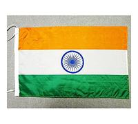 AZ FLAG - Drapeau Inde - 45x30 cm - Pavillon Indien Polyester Léger Avec Deux Cordelettes - 20g