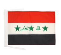 AZ FLAG Drapeau Irak Ancien 2004-2008 45x30cm - PAVILLON irakien 30 x 45 cm Haute qualité