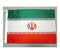 AZ FLAG - Drapeau Iran - 45x30 cm - Pavillon Iranien Polyester Léger Avec Deux Cordelettes - 20g