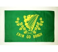 AZ FLAG - Drapeau Irlande Erin Go Bragh - 150x90 cm - Polyester léger - Drapeau Irlandais Avec Oeillets Métalliques Intégrés - 80g