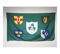 AZ FLAG - Drapeau Irlande Rugby IRFU - 90x60 cm - Drapeau Du Xv Irlandais 100% Polyester Avec Fourreau et Cordelette - Pavillon 50 g