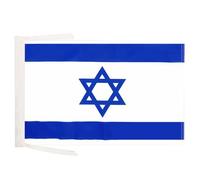 AZ FLAG Drapeau Israël 45x30 cm Israélien Polyester 100D Cordelettes