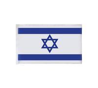 AZ FLAG - Drapeau Israël - 90x60 cm - Drapeau Israélien 100% Polyester Avec Fourreau et Cordelette - Pavillon 50 g