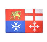 AZ FLAG Drapeau Italie 4 Républiques maritimes 150x90 cm Fourreau