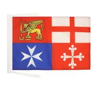 AZ FLAG Drapeau Italie 4 Républiques maritimes 45x30 cm Cordelettes
