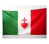 AZ FLAG Drapeau Italie Sacré Cœur 150x90 cm Polyester 100D Fourreau