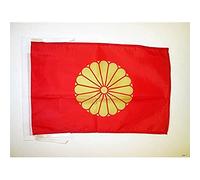 AZ FLAG - Drapeau Japon Impérial - 45x30 cm - Pavillon Japonais 100% Polyester Avec Deux Cordelettes - 20g