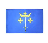 AZ FLAG - Drapeau Jeanne d'Arc - 90x60 cm - Drapeau Armoiries Jeanne D'Arc 100% Polyester Avec Fourreau et Cordelette - Pavillon 50 g