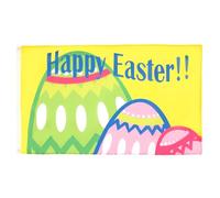 AZ FLAG - Drapeau Joyeuses Pâques - 90x60 cm - Drapeau Happy Easter 100% Polyester Avec Oeillets Métalliques Intégrés - Pavillon 50 g