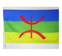 AZ FLAG - Drapeau Kabylie - 150x90 cm - Drapeau Kabyle - Algérie Berbère 100% Polyester Avec Fourreau et cordelette - Pavillon 110 g