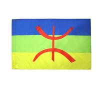AZ FLAG - Drapeau Kabylie - 90x60 cm - Drapeau Kabyle - Algérie Berbère 100% Polyester Avec Fourreau et Cordelette - Pavillon 50 g
