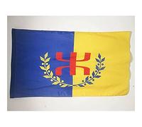AZ FLAG - Drapeau Kabylie auto-proclamé GPK - 90x60 cm - Drapeau Kabyle - Berbère Amazigh 100% Polyester Avec Fourreau et Cordelette - Pavillon 50 g