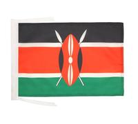 AZ FLAG - Drapeau Kenya - 45x30 cm - Pavillon Kenyan 100% Polyester Avec Deux Cordelettes - 20g