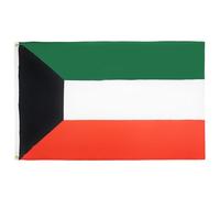 AZ FLAG - Drapeau Koweït - 150x90 cm - Drapeau Koweïtien 100% Polyester Avec Oeillets Métalliques Intégrés - Pavillon 110 g