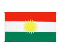 AZ FLAG Drapeau Kurdistan 150x90 cm Drapeau Kurde Polyester 100D 2 Œillets