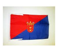 AZ FLAG - Drapeau Lanzarote - 45x30 cm - Pavillon Lancerotte - Las Palmas - Canaries 100% Polyester Avec Deux Cordelettes - 20g