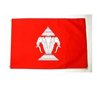 AZ FLAG - Drapeau Laos Ancien - 150x90 cm - Drapeau Laosien 100% Polyester Avec Oeillets Métalliques Intégrés - Pavillon 110 g
