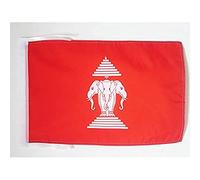 AZ FLAG Drapeau Laos Ancien 45x30cm - PAVILLON laosien 30 x 45 cm Haute qualité