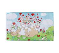 AZ FLAG Drapeau Lapin de Pâques 150x90 cm Polyester 100D 2 Œillets