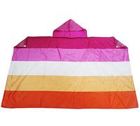 AZ FLAG - Drapeau Lesbien 5 bandes - 150x90 cm - Cape Drapeau Lgbt Fierté Lesbienne 100% Polyester Avec Manches Intégrées - Body Flag - 80 g