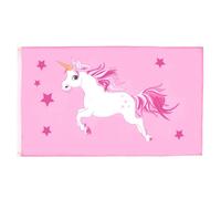 AZ FLAG Drapeau Licorne rose 150x90 cm Polyester 100D 2 Œillets | Usage intérieur et extérieur Drapeau décoratif avec une licorne coutures doubles et bords renforcés avec œillets métalliques