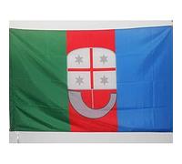AZ FLAG - Drapeau Ligurie - 150x90 cm - Drapeau Liguria - Italie 100% Polyester Avec Fourreau et cordelette - Pavillon 110 g